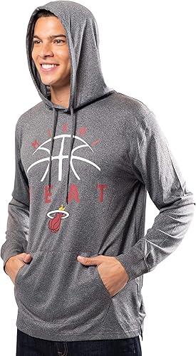 Ultra Game NBA Miami Heat Men’s Super Soft Lightweight Pullover Hoodie Sweatshirt|Miami Heat - UltraGameShop