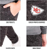 Ultra Game NFL Kansas City Chiefs Youth Extra Soft Black Snow Fleece Jogger Sweatpants|Kansas City Chiefs