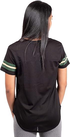 Ultra Game NBA Women's Milwaukee Bucks Soft Mesh T-Shirt | Milwaukee Bucks - UltraGameShop