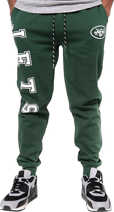 Ultra Game NFL New York Jets Men's Active Super Soft Game Day Jogger Sweatpants|New York Jets - UltraGameShop