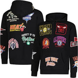 Ultra Game NBA Official MenÄôs Soft Fleece Pullover Hoodie Sweatshirt - Unisex, Multi-Team, Black|Multi-Team