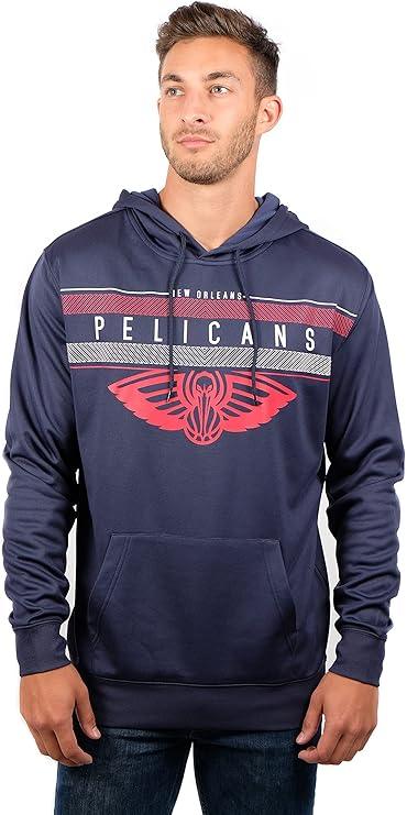 Ultra Game NBA New Orleans Pelicans Men's Fleece Hoodie Pullover Sweatshirt Poly Midtown |New Orleans Pelicans - UltraGameShop