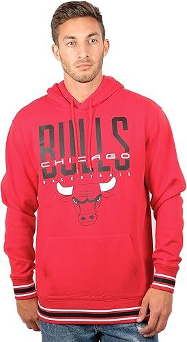 Ultra Game Men's NBA Chicago Bulls Focused Pullover Fleece Hoodie Sweatshirt|Chicago Bulls - UltraGameShop