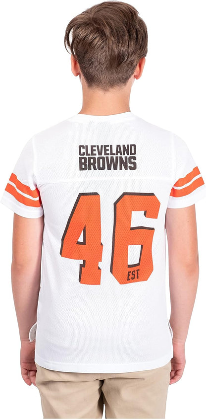 Ultra Game NFL Cleveland Browns Youth Soft Mesh Vintage Jersey T-Shirt|Cleveland Browns - UltraGameShop