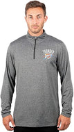 Ultra Game NBA Oklahoma City Thunder Men's Quarter Zip Long Sleeve Pullover T-Shirt|Oklahoma City Thunder - UltraGameShop