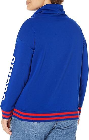 Ultra Game NBA Women's Philadelphia 76ers Super Soft Pullover Hoodie Funnel Sweatshirt | Philadelphia 76ers - UltraGameShop