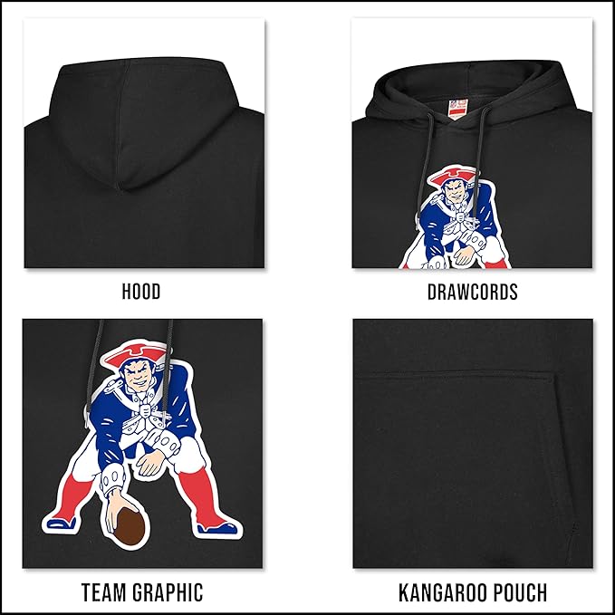 Ultra Game Mens NFL Official Super Soft Throwback Pullover Hoodie Sweatshirt|Miami Dolphins