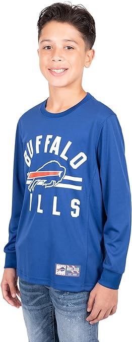 Ultra Game NFL Buffalo Bills Youth Super Soft Supreme Long Sleeve T-Shirt|Buffalo Bills - UltraGameShop