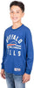 Ultra Game NFL Buffalo Bills Youth Super Soft Supreme Long Sleeve T-Shirt|Buffalo Bills