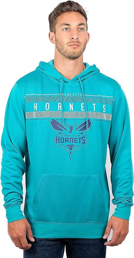 Ultra Game NBA Charlotte Hornets Men's Fleece Hoodie Pullover Sweatshirt Poly Midtown | Charlotte Hornets - UltraGameShop