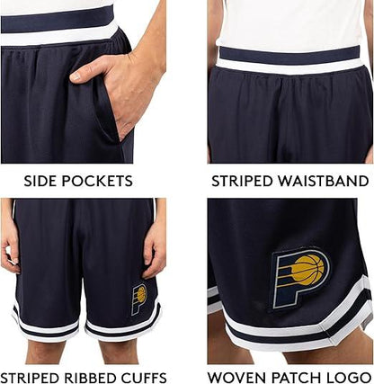 Ultra Game NBA Indiana Pacers Official Men's Supreme Active Basketball Training Shorts|Indiana Pacers - UltraGameShop