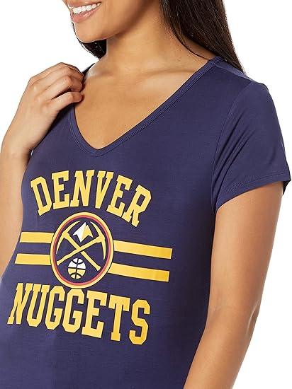 Ultra Game NBA Women's Denver Nuggets Relaxed Short Sleeve T-Shirt | Denver Nuggets - UltraGameShop