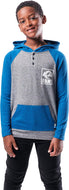 Ultra Game NFL Los Angeles Rams Youth Fleece Hoodie Pullover Sweatshirt Henley|Los Angeles Rams - UltraGameShop