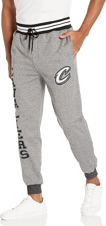 Ultra Game NBA Official Men‚Äôs Super Soft Game Day Jogger Sweatpants - Unisex, Cleveland Cavaliers, Black Marl|Cleveland Cavaliers