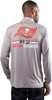Ultra Game NFL Tampa Bay Buccaneers Mens Super Soft Quarter Zip Long Sleeve T-Shirt|Tampa Bay Buccaneers