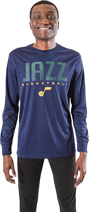 Ultra Game NBA Utah Jazz Men's Super Soft Game Day Long Sleeve T-Shirt |Utah Jazz - UltraGameShop