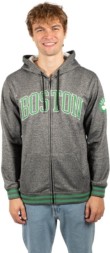 Ultra Game NBA Boston Celtics Men's MVP Super Soft Full Zip Hoodie Sweatshirt|Boston Celtics - UltraGameShop