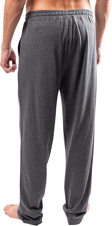 Ultra Game Men's NBA Official Sleepwear Super Soft Pajama Loungewear Pants, Houston Rockets, Heather Charcoal 23|Houston Rockets