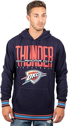 Ultra Game Men's NBA Oklahoma City Thunder Focused Pullover Fleece Hoodie Sweatshirt|Oklahoma City Thunder - UltraGameShop