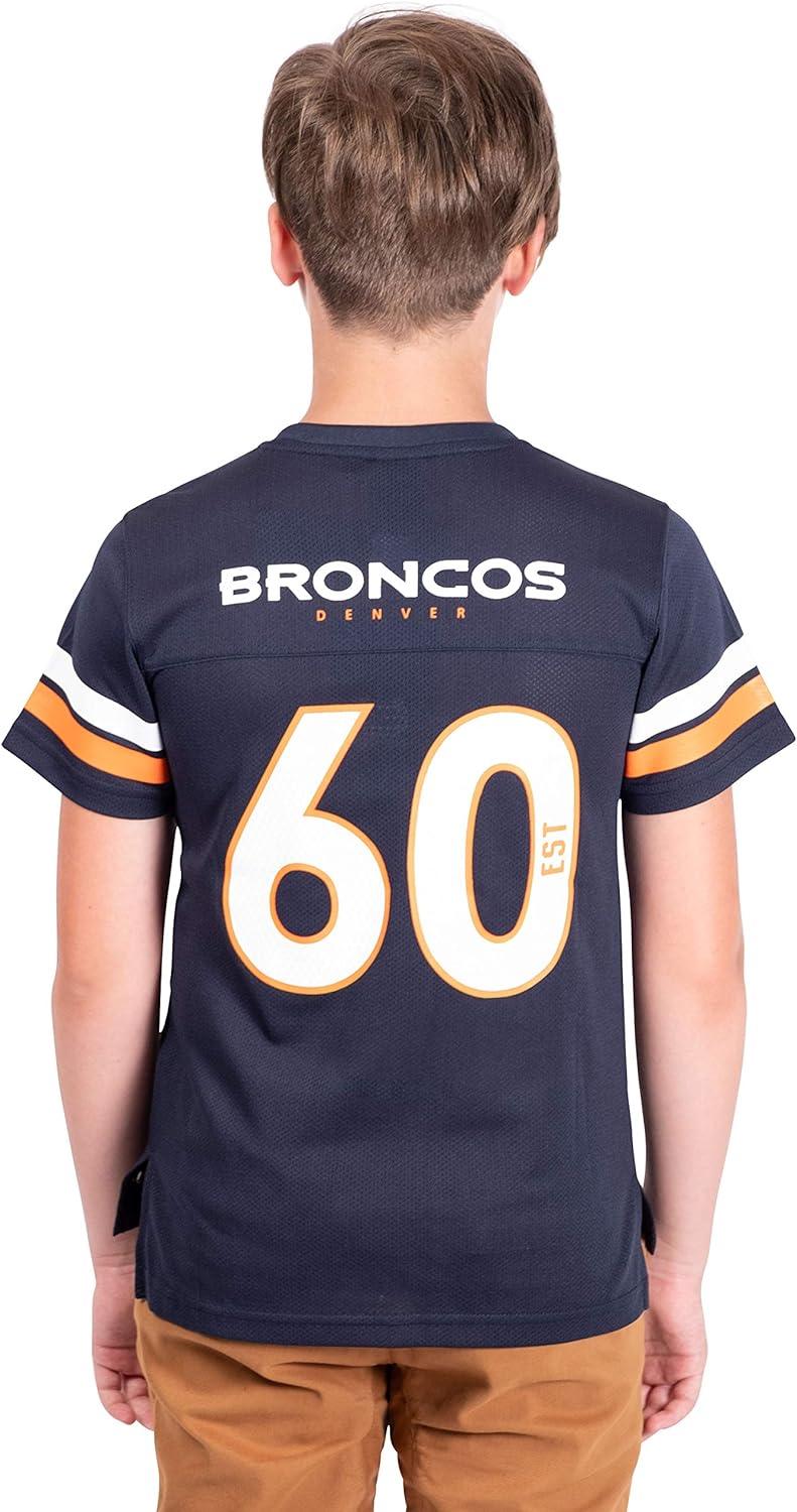 Ultra Game NFL Denver Broncos Youth Soft Mesh Vintage Jersey T-Shirt|Denver Broncos - UltraGameShop