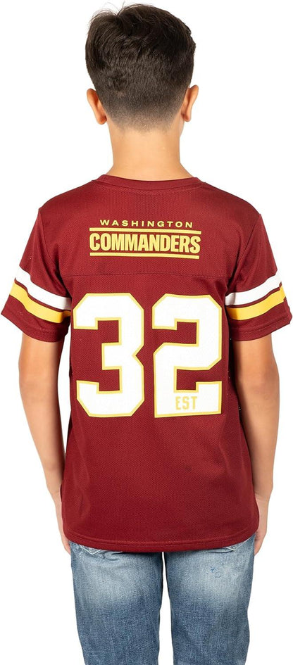 Ultra Game NFL Washington Commanders Youth Soft Mesh Vintage Jersey T-Shirt|Washington Commanders - UltraGameShop