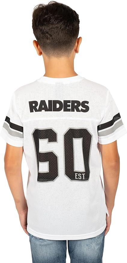 Ultra Game NFL Las Vegas Raiders Youth Mesh Vintage Jersey Tee Shirt|Las Vegas Raiders - UltraGameShop