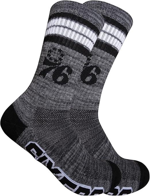 Ultra Game NBA Official Youth Athletic Cushioned Secure Fit Team Crew Socks, Philadelphia 76ers, Assorted, Y9-11|Philadelphia 76ers