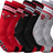 Ultra Game NBA Men's Chicago Bulls Athletic Cushioned Secure Fit Team Crew Socks - 3 Pack| Chicago Bulls - UltraGameShop