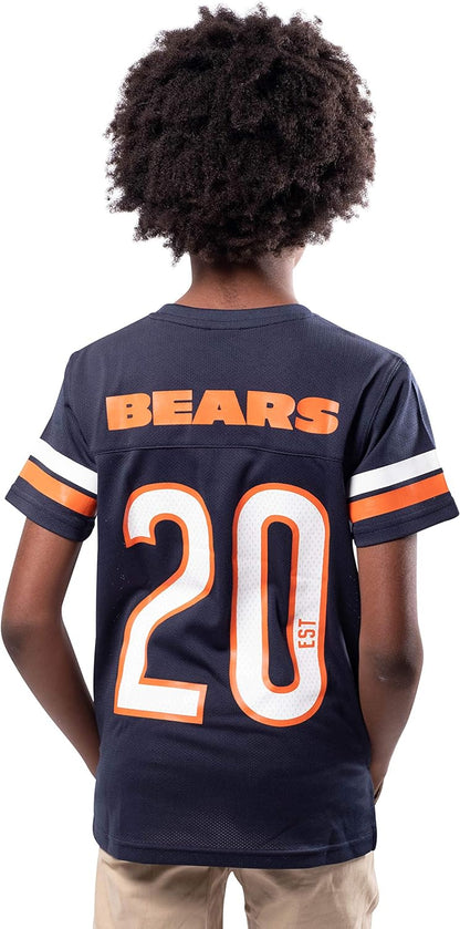 Ultra Game NFL Chicago Bears Youth Soft Mesh Vintage Jersey T-Shirt|Chicago Bears - UltraGameShop