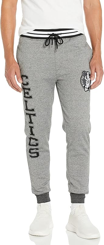 Ultra Game NBA Official Men‚ Super Soft Game Day Jogger Sweatpants - Unisex, San Antonio Spurs, Black Marl|San Antonio Spurs