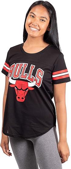 Ultra Game NBA Women's Chicago Bulls Soft Mesh T-Shirt | Chicago Bulls - UltraGameShop