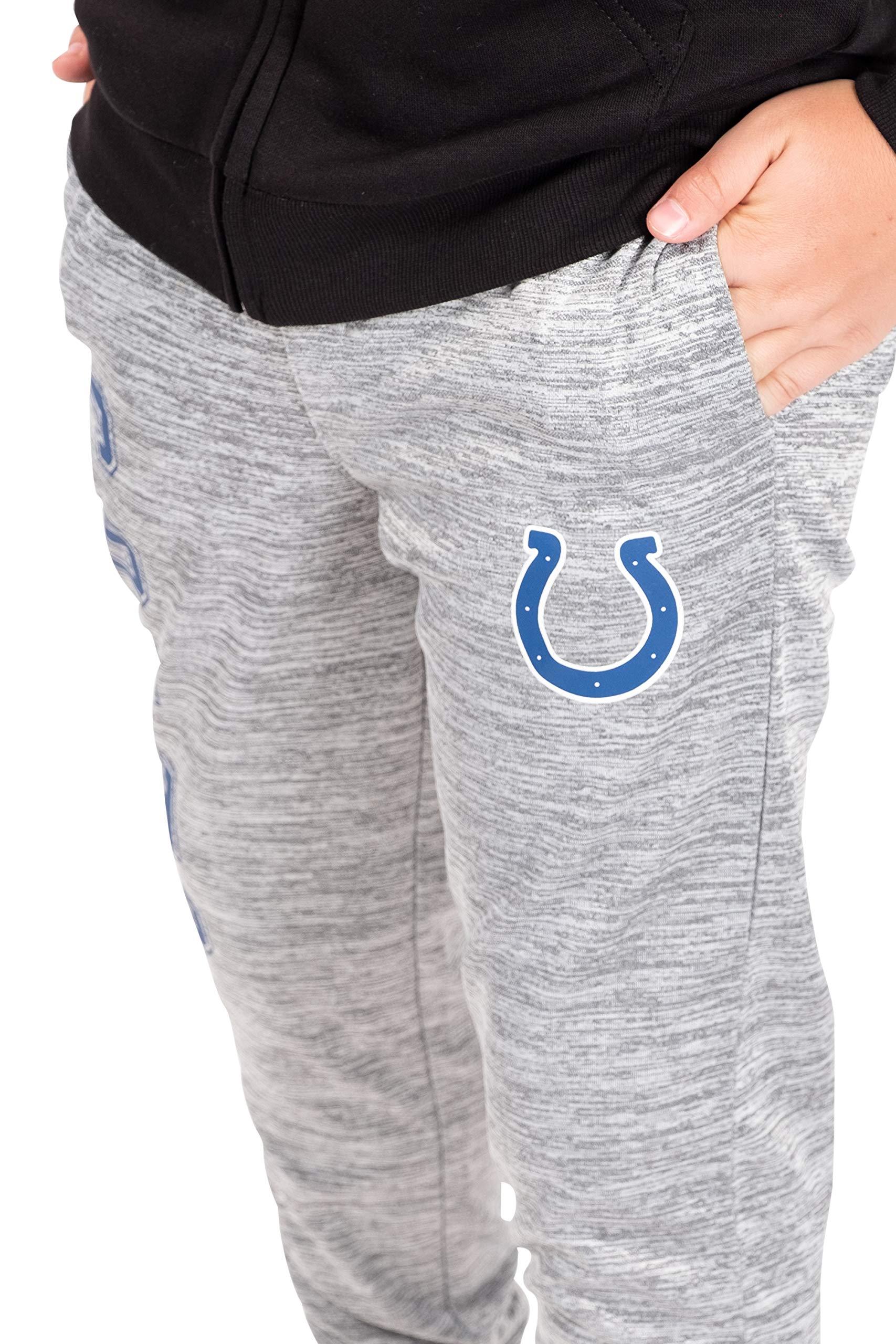 Ultra Game NFL Indianapolis Colts Youth High Performance Moisture Wicking Fleece Jogger Sweatpants|Indianapolis Colts - UltraGameShop