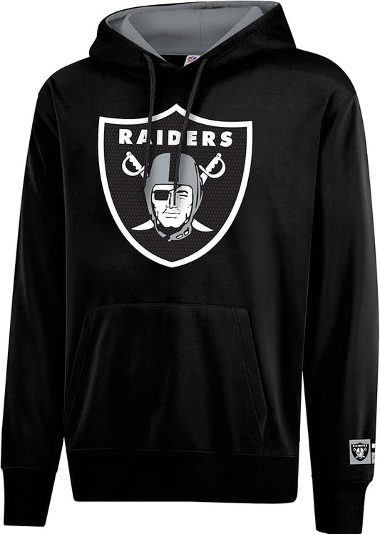 Ultra Game NFL Official Adults Unisex Super Soft Game Day Hoodie Sweatshirt, Las Vegas Raiders, Team Color|Las Vegas Raiders