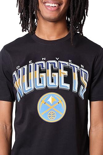 Ultra Game Men's NBA Denver Nuggets Arched Plexi Short Sleeve T-Shirt|Denver Nuggets - UltraGameShop