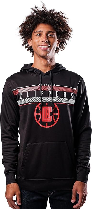 Ultra Game NBA Los Angeles Clippers Men's Fleece Hoodie Pullover Sweatshirt Poly Midtown |Los Angeles Clippers - UltraGameShop