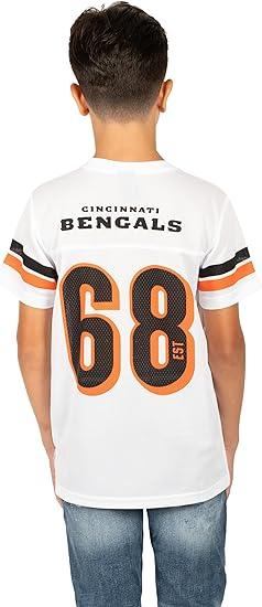 Ultra Game NFL Cincinnati Bengals Youth Mesh Vintage Jersey Tee Shirt|Cincinnati Bengals - UltraGameShop