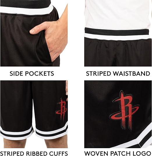 Ultra Game NBA Houston Rockets Official Men's Supreme Active Basketball Training Shorts|Houston Rockets - UltraGameShop