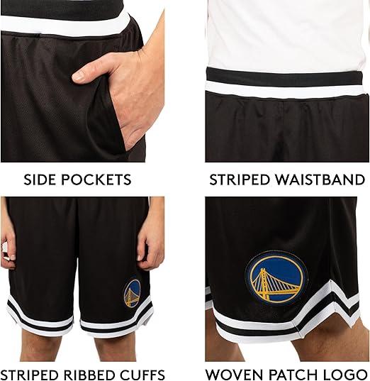 Ultra Game NBA Golden State Warriors Official Men's Supreme Active Basketball Training Shorts|Golden State Warriors - UltraGameShop