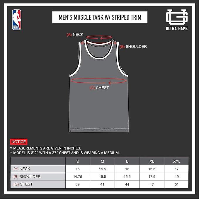 Ultra Game NBA Phoenix Suns Men's Sleeveless Mesh Tank Top Muscle T-Shirt|Phoenix Suns - UltraGameShop