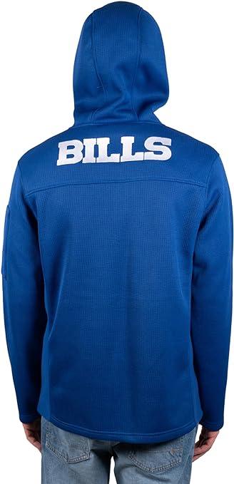 Ultra Game NFL Buffalo Bills Mens Standard Extra Soft Fleece Full Zip Hoodie Sweatshirt Jacket|Buffalo Bills - UltraGameShop