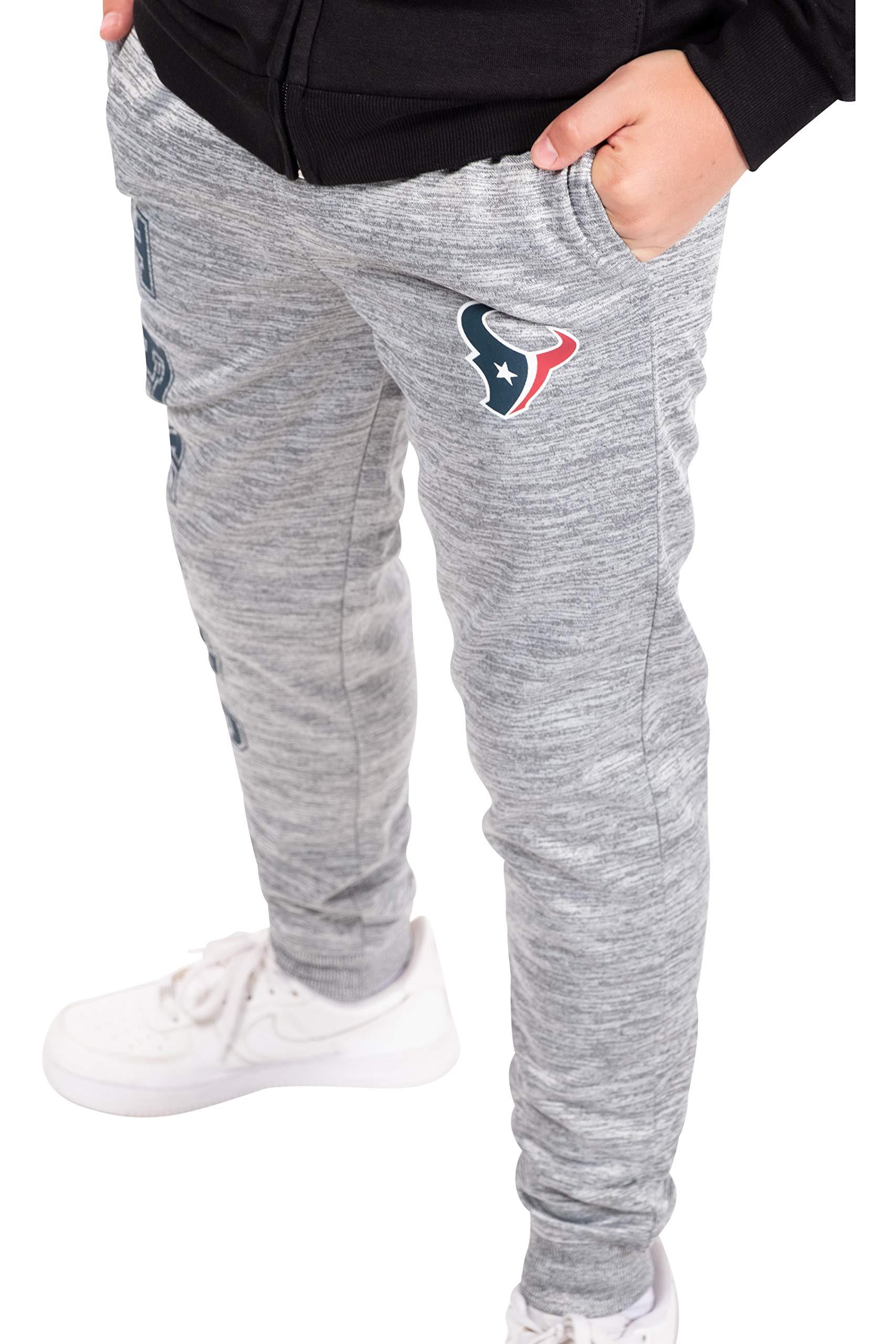 Ultra Game NFL Houston Texans Youth High Performance Moisture Wicking Fleece Jogger Sweatpants|Houston Texans - UltraGameShop