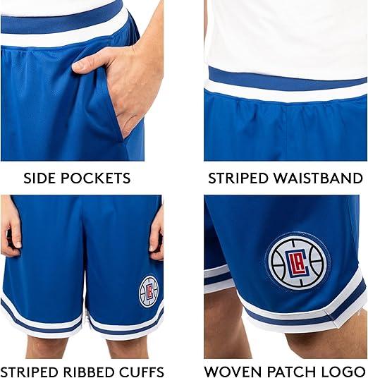 Ultra Game NBA Los Angeles Clippers Official Men's Supreme Active Basketball Training Shorts|Los Angeles Clippers - UltraGameShop