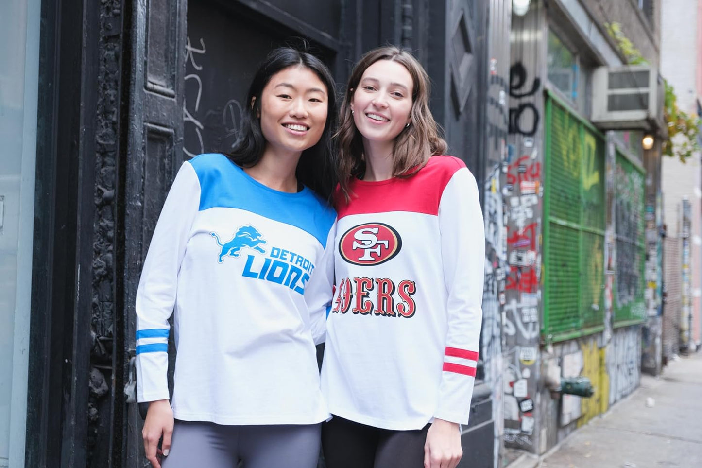 Ultra Game NFL Official Women's Super Soft Raglan Vintage Baseball T-Shirt, San Francisco 49ers, White|San Francisco 49ers