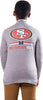 Ultra Game NFL San Francisco 49ers Youth Super Soft Quarter Zip Long Sleeve T-Shirt|San Francisco 49ers