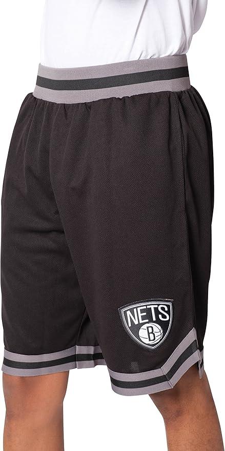 Ultra Game NBA Brooklyn Nets Men's Active Knit Basketball Training Shorts|Brooklyn Nets - UltraGameShop