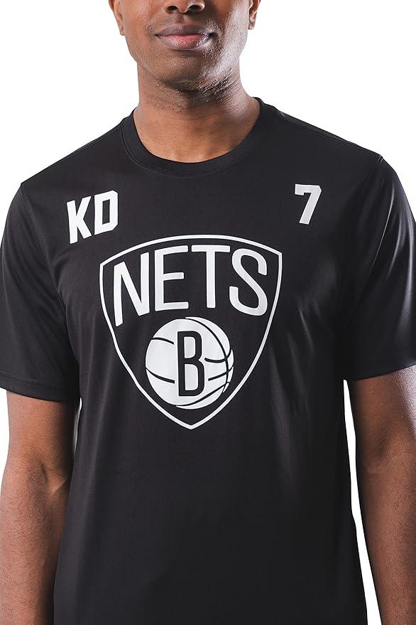 Ultra Game NBA Brooklyn Nets - Kevin Durant Men's Players Quick Dry Active T-Shirt|Brooklyn Nets - Kevin Durant - UltraGameShop