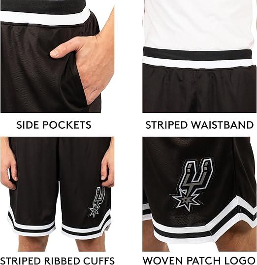 Ultra Game NBA San Antonio Spurs Official Men's Supreme Active Basketball Training Shorts|San Antonio Spurs - UltraGameShop