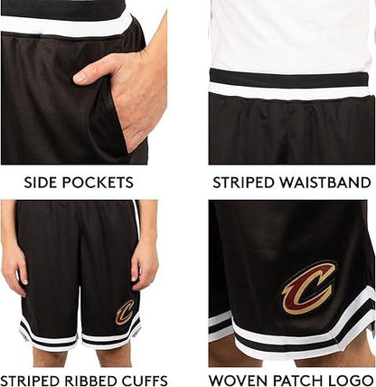 Ultra Game NBA Cleveland Cavaliers Official Men's Supreme Active Basketball Training Shorts|Cleveland Cavaliers - UltraGameShop