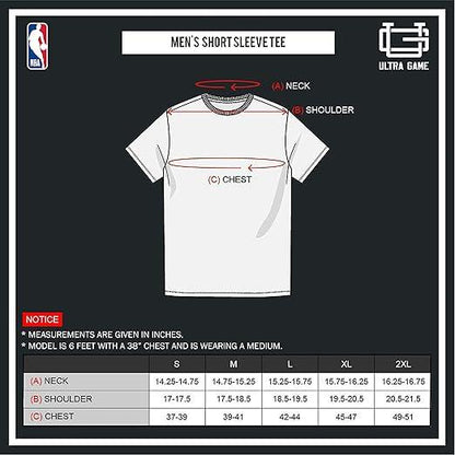 Ultra Game Men's NBA Phoenix Suns Arched Plexi Short Sleeve T-Shirt|Phoenix Suns - UltraGameShop