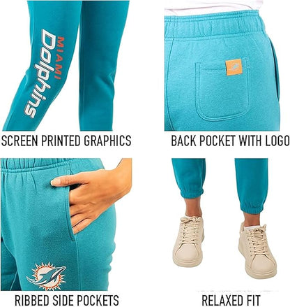 NFL Official Women's Super Soft Fleece Jogger Sweatpants|Philadelphia Eagles